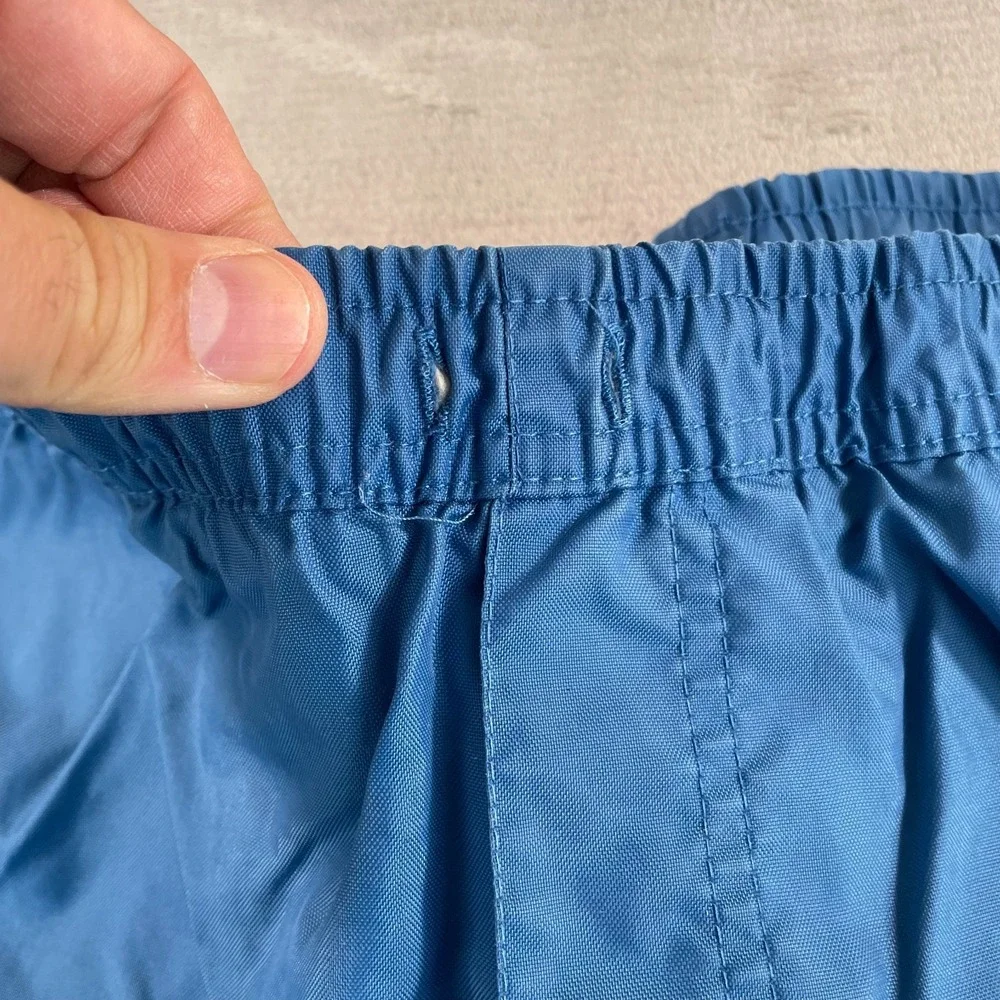 Vintage Nike Track Baggy Lined Pants Men Medium 36x30 Blue Swoosh‎ Zip Pockets